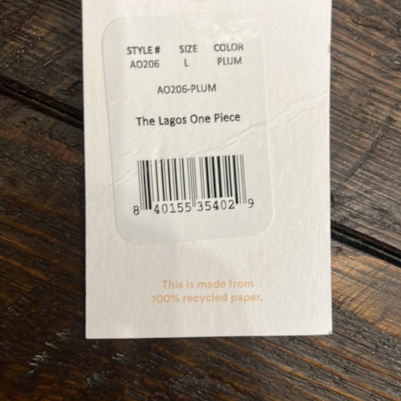 Andie NWT One Piece Swim Suit: Women’s L - Picture 7 of 7